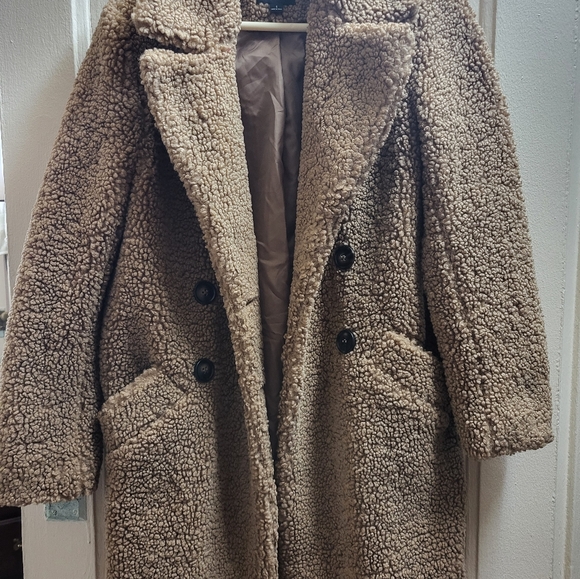 NWOT Timing Teddy Sherpa Coat - Picture 4 of 4